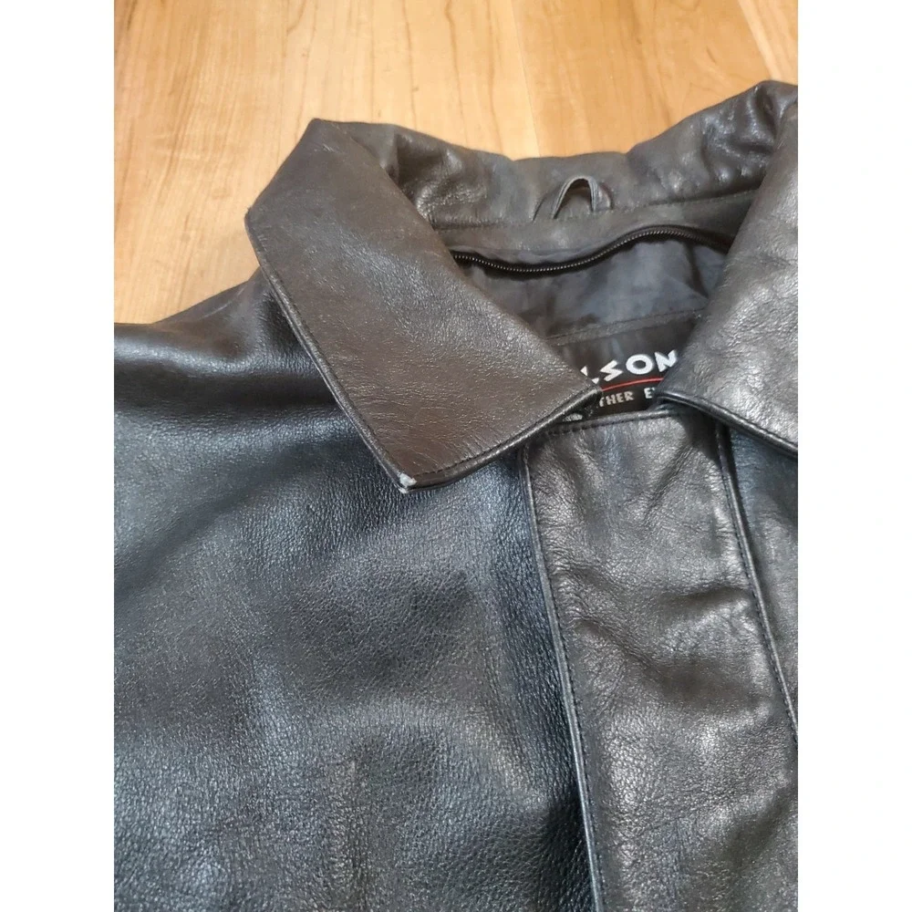 Wilsons Thinsulate‎ Ultra Insulated Leather Jacket MISSING Liner & Belt Mens L